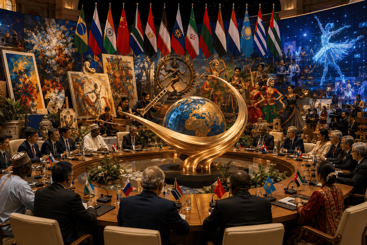 Ministri kultúry členských a partnerských štátov BRICS podpisujú bhópalskú deklaráciu o ochrane autorských práv