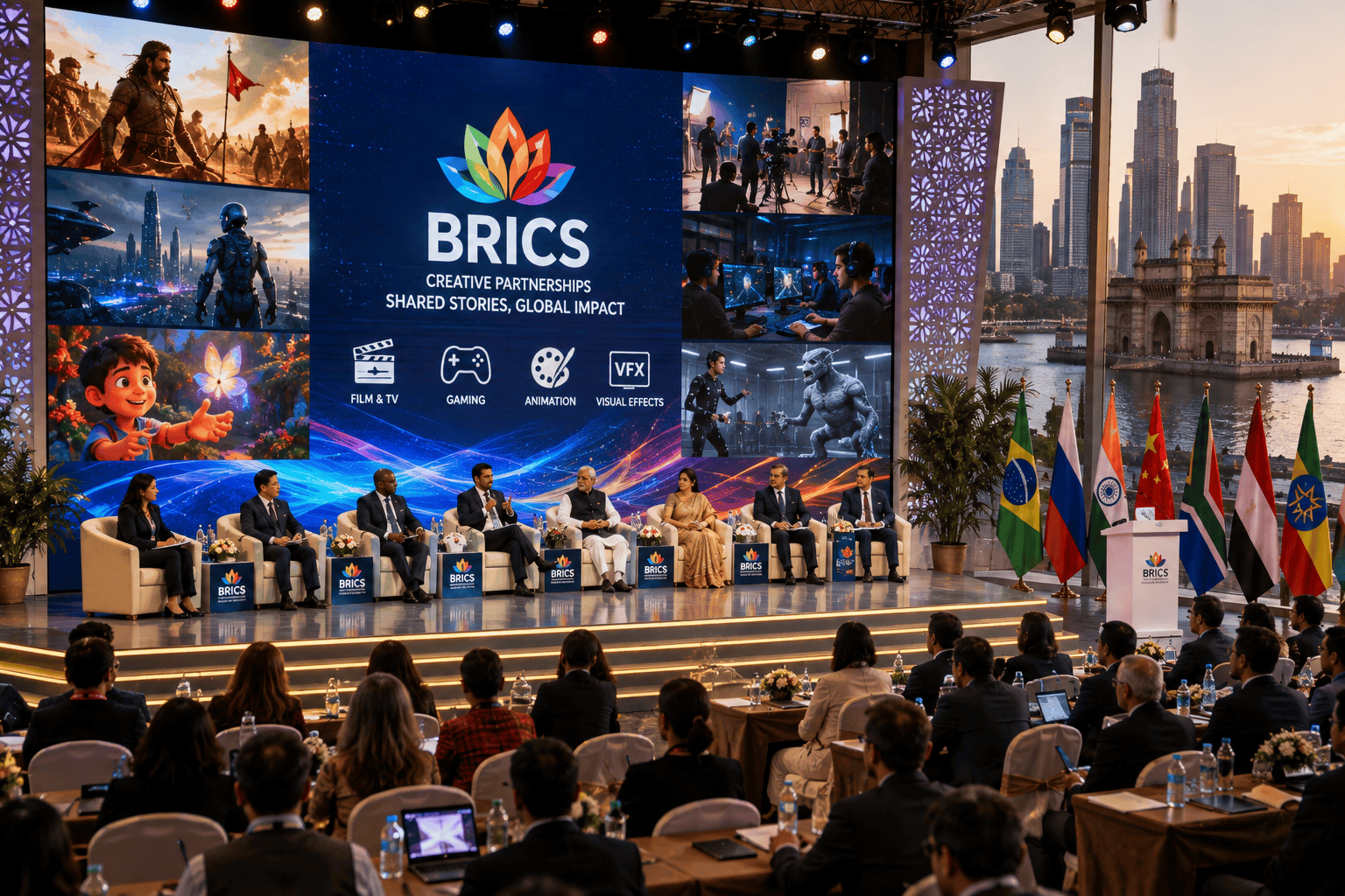 Medzinárodní producenti a filmoví experti z krajín BRICS rokujú na bazáre v Bombaji o distribúcii obsahu