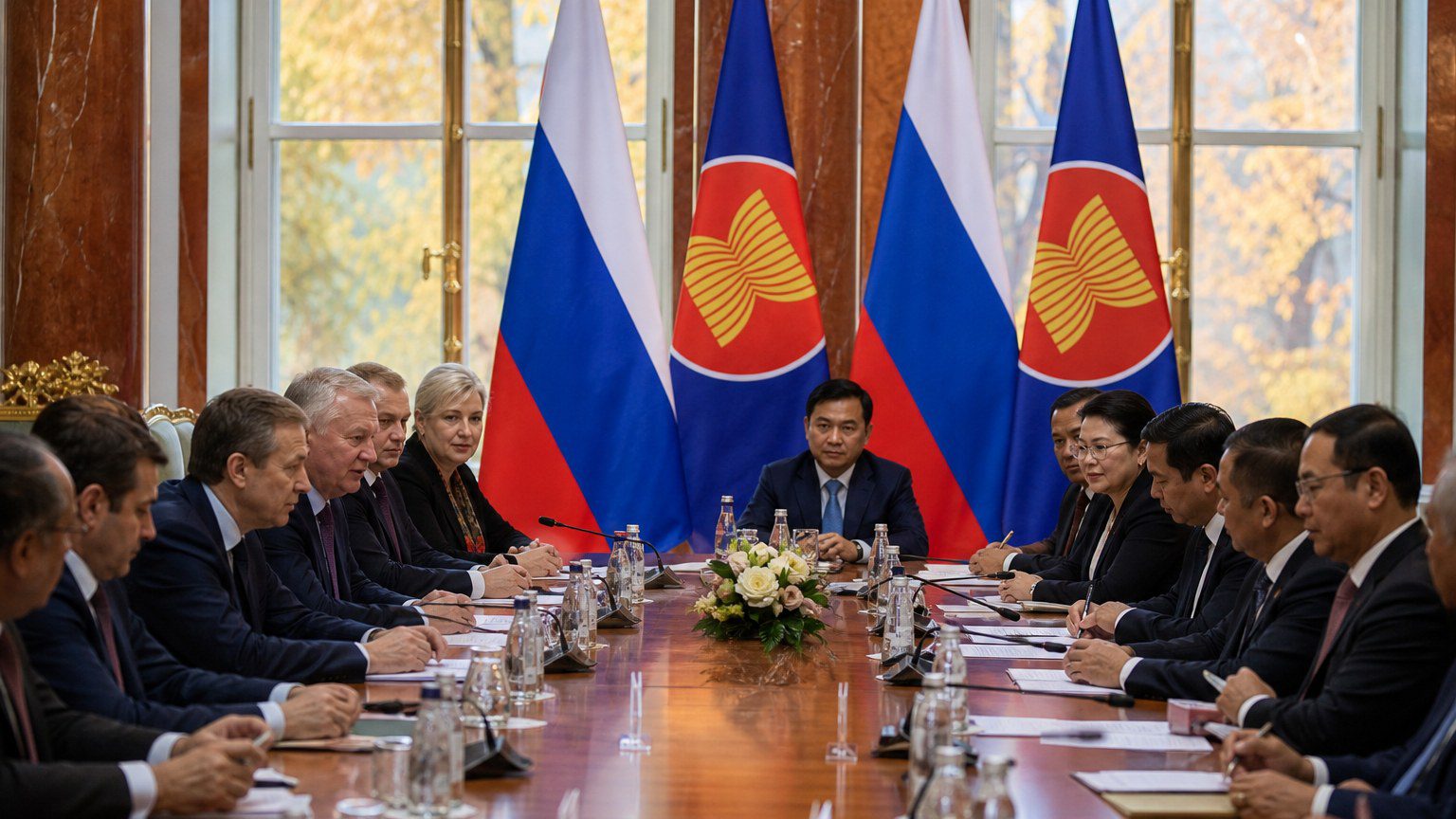 Rokovanie zástupcov Ruska a ASEAN v Moskve pri 35. výročí vzťahov Rusko-ASEAN